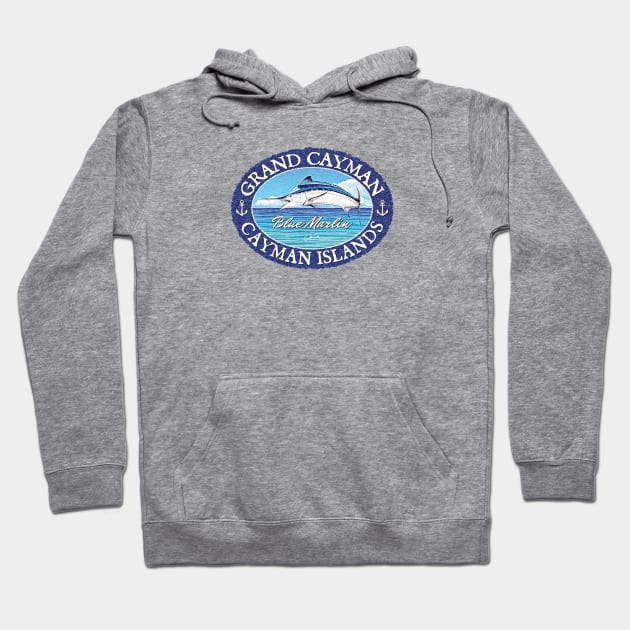 Grand Cayman, Cayman Islands, Blue Marlin Hoodie by jcombs